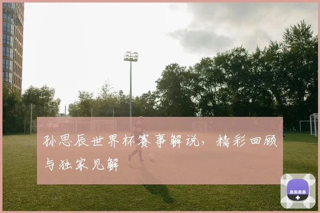 孙思辰世界杯赛事解说,精彩回顾与独家见解