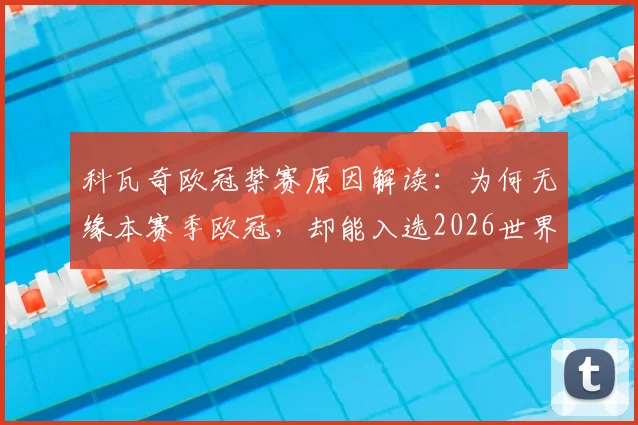 科瓦奇欧冠禁赛原因解读：为何无缘本赛季欧冠，却能入选2026世界杯裁判名单？内含争议分析